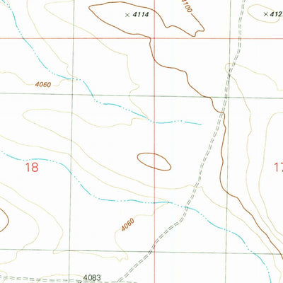 United States Geological Survey Hodge Station, ID (1980, 24000-Scale) digital map