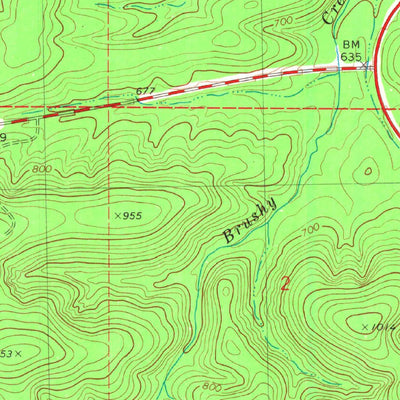 United States Geological Survey Hodgen, OK (1981, 24000-Scale) digital map