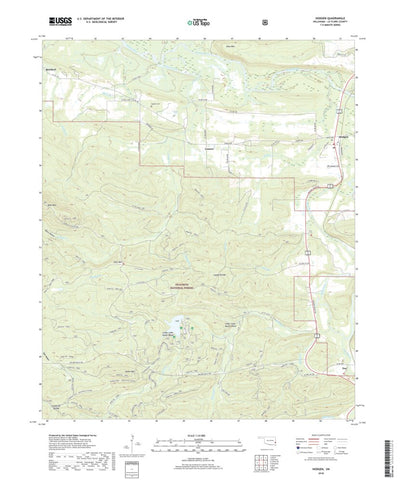 United States Geological Survey Hodgen, OK (2018, 24000-Scale) digital map