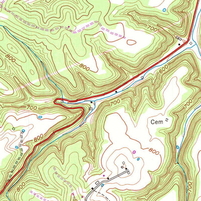 United States Geological Survey Hodgenville, KY (1953, 24000-Scale) digital map