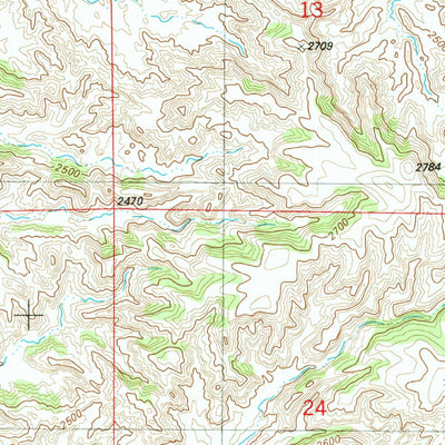 United States Geological Survey Hodges, MT (1982, 24000-Scale) digital map