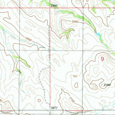 United States Geological Survey Hodges SE, MT (1982, 24000-Scale) digital map