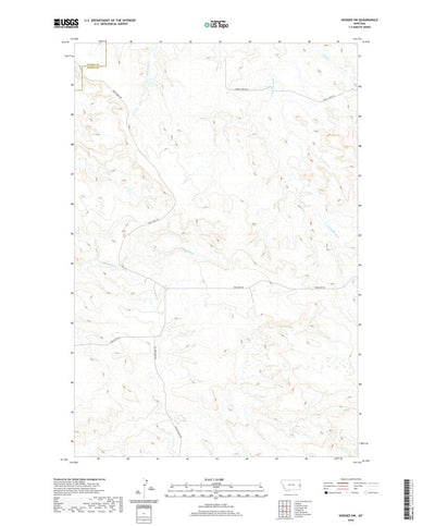 United States Geological Survey Hodges SW, MT (2020, 24000-Scale) digital map