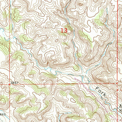 United States Geological Survey Hodsdon Flats, MT (1966, 24000-Scale) digital map