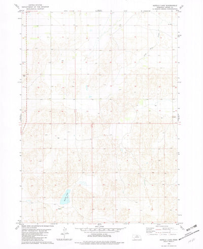 United States Geological Survey Hofeld Lake, NE (1982, 24000-Scale) digital map