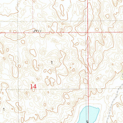 United States Geological Survey Hofeld Lake, NE (1982, 24000-Scale) digital map