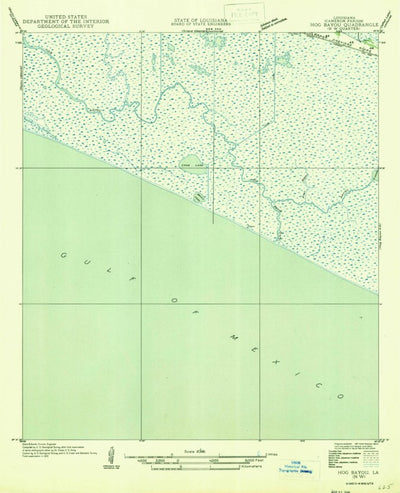 United States Geological Survey Hog Bayou, LA (1946, 31680-Scale) digital map