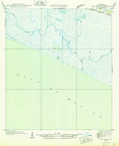 United States Geological Survey Hog Bayou, LA (1949, 31680-Scale) digital map