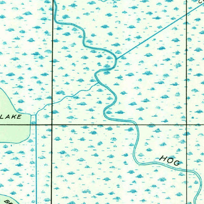 United States Geological Survey Hog Bayou, LA (1949, 31680-Scale) digital map