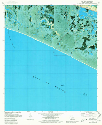 United States Geological Survey Hog Bayou, LA (1979, 24000-Scale) digital map