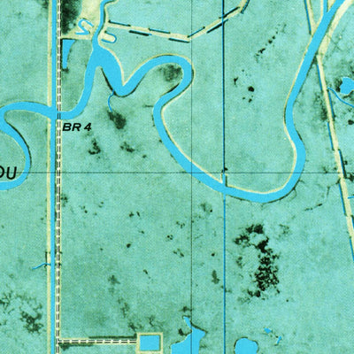 United States Geological Survey Hog Bayou, LA (1979, 24000-Scale) digital map
