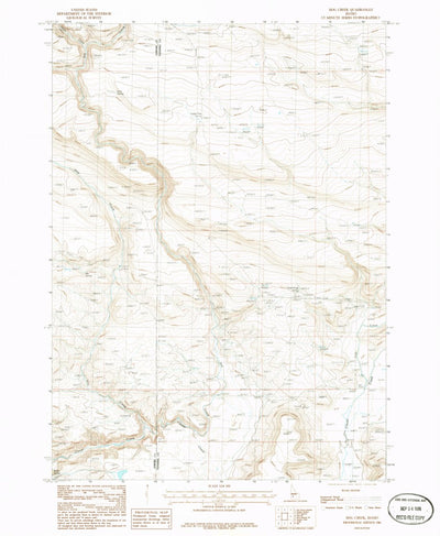 United States Geological Survey Hog Creek, ID (1986, 24000-Scale) digital map