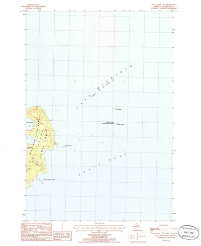 United States Geological Survey Hog Island East, MI (1986, 24000-Scale) digital map