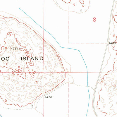 United States Geological Survey Hog Island, NE-SD (1969, 24000-Scale) digital map