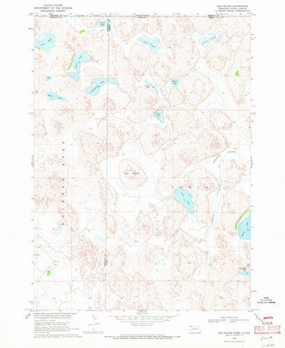 United States Geological Survey Hog Island, NE-SD (1969, 24000-Scale) digital map