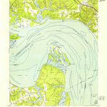 United States Geological Survey Hog Island, VA (1950, 24000-Scale) digital map