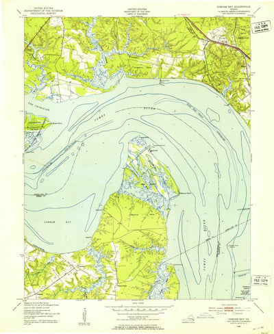 United States Geological Survey Hog Island, VA (1950, 24000-Scale) digital map