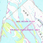 United States Geological Survey Hog Island, VA (1965, 24000-Scale) digital map
