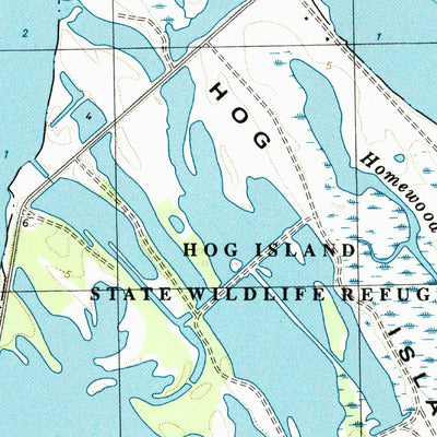 United States Geological Survey Hog Island, VA (1999, 24000-Scale) digital map