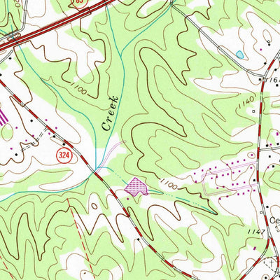 United States Geological Survey Hog Mountain, GA (1964, 24000-Scale) digital map