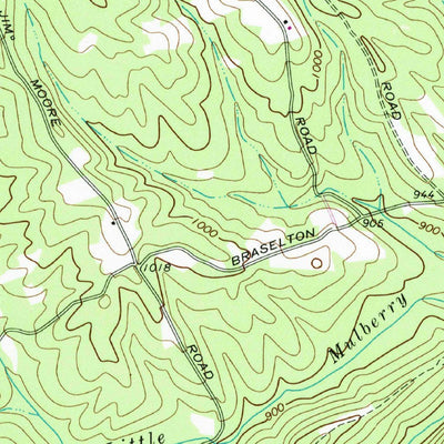 United States Geological Survey Hog Mountain, GA (1964, 24000-Scale) digital map