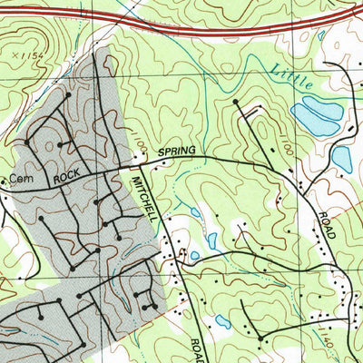 United States Geological Survey Hog Mountain, GA (1992, 24000-Scale) digital map