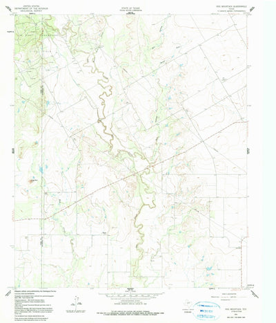 United States Geological Survey Hog Mountain, TX (1961, 24000-Scale) digital map