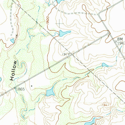 United States Geological Survey Hog Mountain, TX (1961, 24000-Scale) digital map