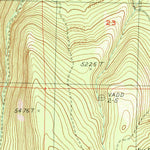 United States Geological Survey Hog Valley, CA (1990, 24000-Scale) digital map