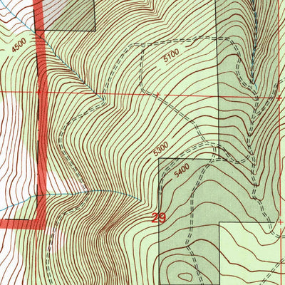 United States Geological Survey Hog Valley, CA (1993, 24000-Scale) digital map
