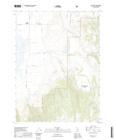 United States Geological Survey Hog Valley, CA (2021, 24000-Scale) digital map