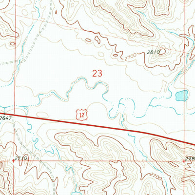United States Geological Survey Hogan Creek, MT (1969, 24000-Scale) digital map