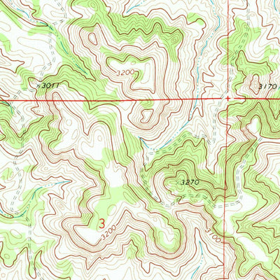 United States Geological Survey Hogan Creek, MT (1969, 24000-Scale) digital map