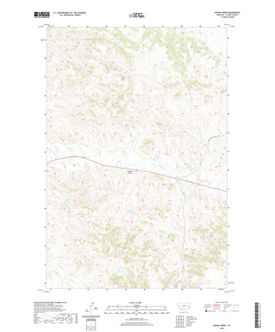 United States Geological Survey Hogan Creek, MT (2020, 24000-Scale) digital map