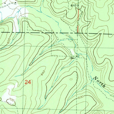 United States Geological Survey Hogan Hollow, MO (1980, 24000-Scale) digital map