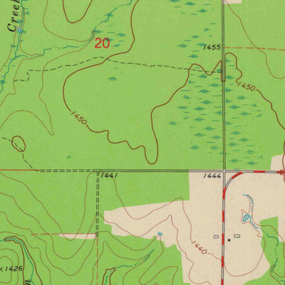 United States Geological Survey Hogarty, WI (1973, 24000-Scale) digital map
