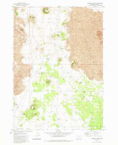 United States Geological Survey Hogback Butte, OR (1981, 24000-Scale) digital map