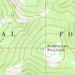 United States Geological Survey Hogback Mountain, MT (1962, 24000-Scale) digital map