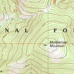 United States Geological Survey Hogback Mountain, MT (2001, 24000-Scale) digital map