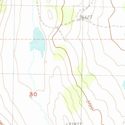 United States Geological Survey Hogback Ridge, CA (1990, 24000-Scale) digital map