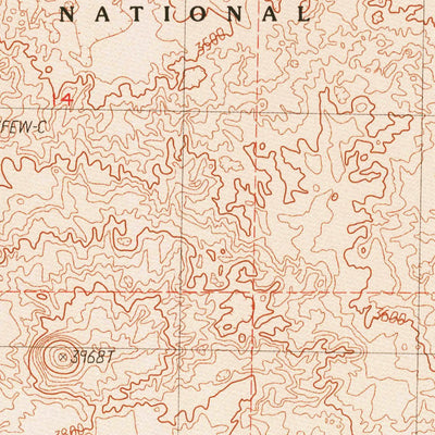 United States Geological Survey Hogback Ridge, CA (1990, 24000-Scale) digital map