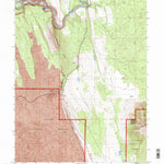 United States Geological Survey Hogback Ridge, CA (1995, 24000-Scale) digital map