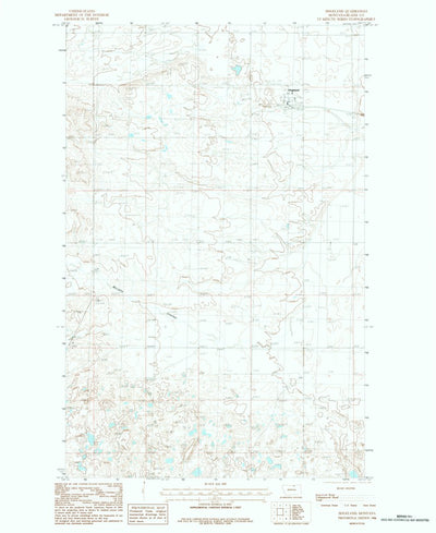 United States Geological Survey Hogeland, MT (1984, 24000-Scale) digital map