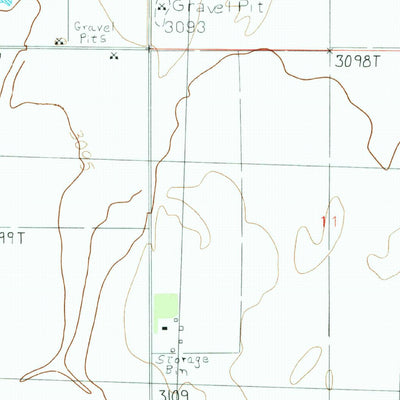 United States Geological Survey Hogeland SE, MT (1984, 24000-Scale) digital map