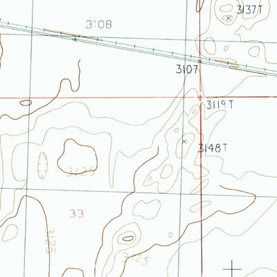 United States Geological Survey Hogeland SE, MT (1984, 24000-Scale) digital map