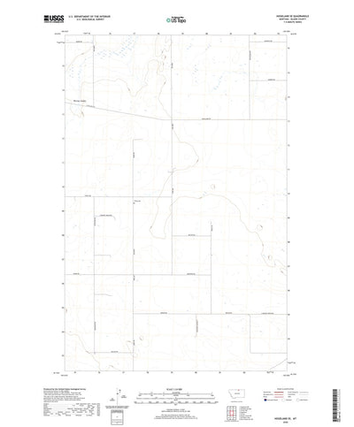 United States Geological Survey Hogeland SE, MT (2020, 24000-Scale) digital map