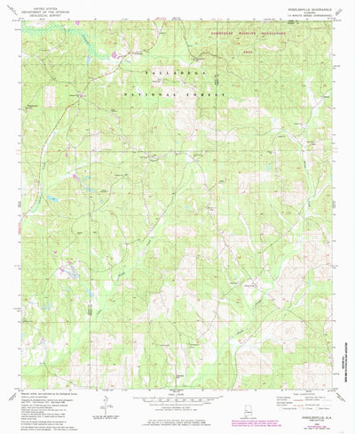 United States Geological Survey Hogglesville, AL (1980, 24000-Scale) digital map