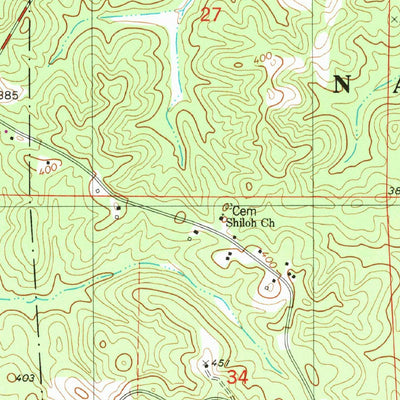 United States Geological Survey Hogglesville, AL (1980, 24000-Scale) digital map