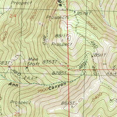 United States Geological Survey Hogum, NV (1987, 24000-Scale) digital map