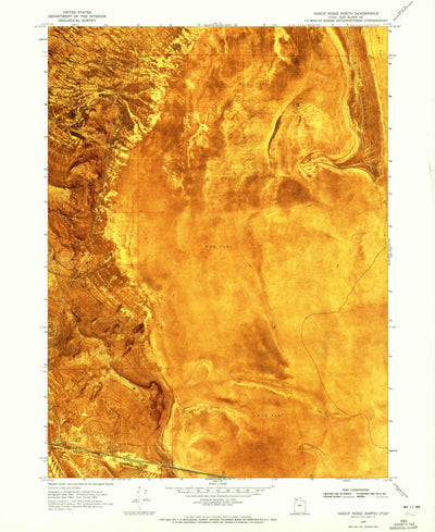 United States Geological Survey Hogup Ridge North, UT (1969, 24000-Scale) digital map